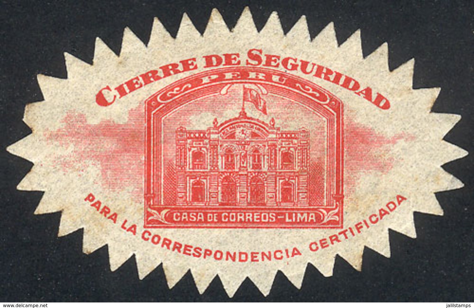 PERU: Old Official Seal, Mint With Gum, Fine Quality! - Peru