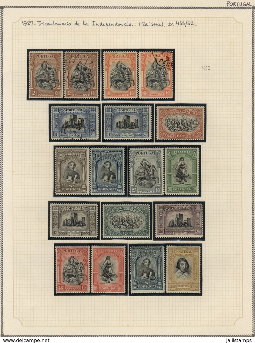 PORTUGAL: Collection On Pages (circa 1870 To 1990), With Mint (mostly Lightly Hinged And Few Without Gum In Earlier Issu - Andere & Zonder Classificatie