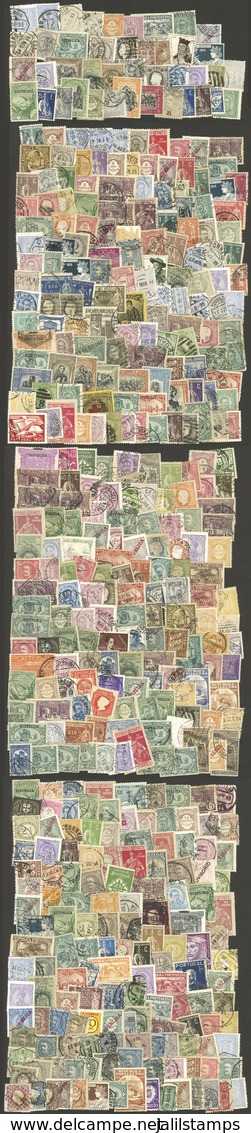 PORTUGAL: Envelope Containing Many (SEVERAL HUNDREDS) Stamps Of Varied Periods, Used Or Mint, The General Quality Is Fin - Sonstige & Ohne Zuordnung