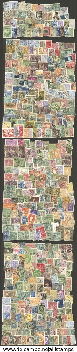 PORTUGAL: Envelope Containing Many (SEVERAL HUNDREDS) Stamps Of Varied Periods, Used Or Mint, The General Quality Is Fin - Otros & Sin Clasificación