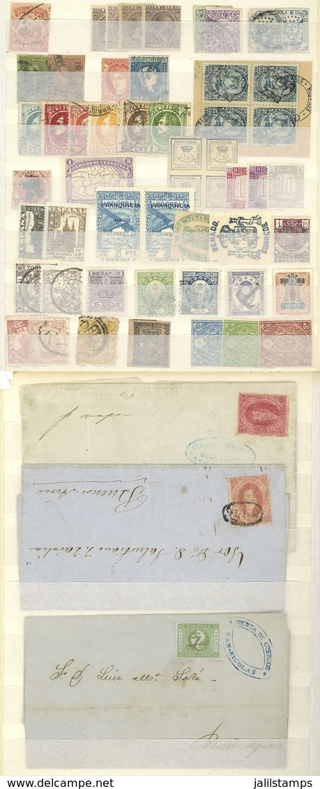 WORLDWIDE: Stock Of GENUINE AND FORGED Stamps, Large Amount Of Mainly Old Material, Including Some Covers And Fragments  - Andere & Zonder Classificatie