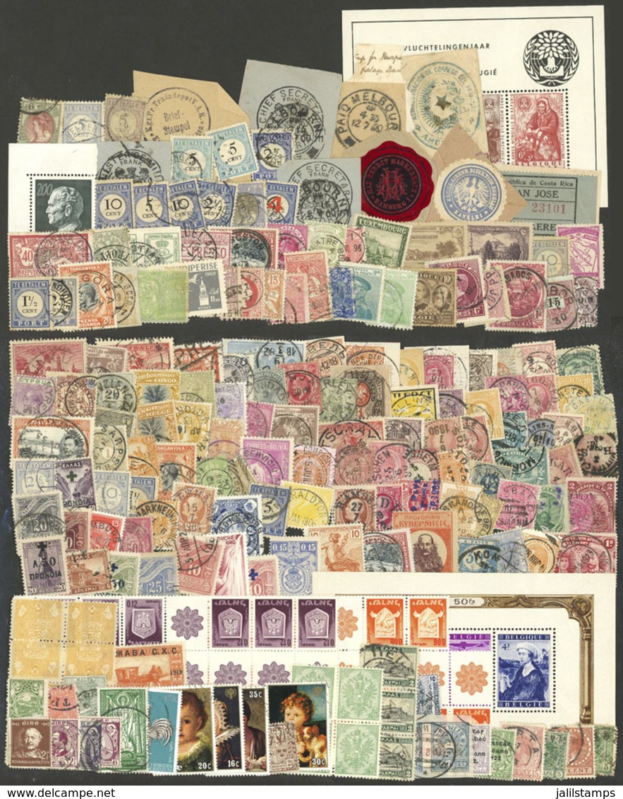 WORLDWIDE: Envelope Containing A Good Number Of Stamps And Souvenir Sheets Of Varied Countries And Periods, Most Of Fine - Autres & Non Classés