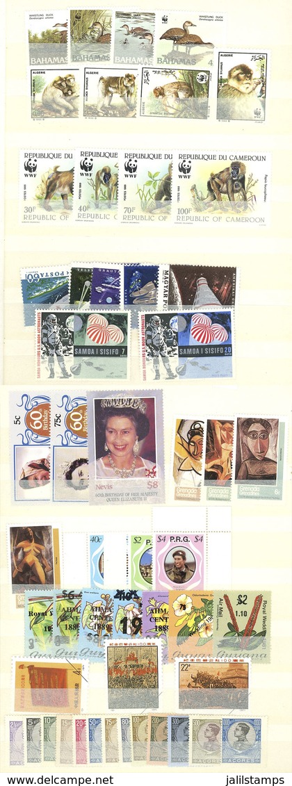 WORLDWIDE: Stockbook With Good Number Of Stamps And Sets, Mostly Thematic, And In General Of Very Fine Quality. It Inclu - Andere & Zonder Classificatie