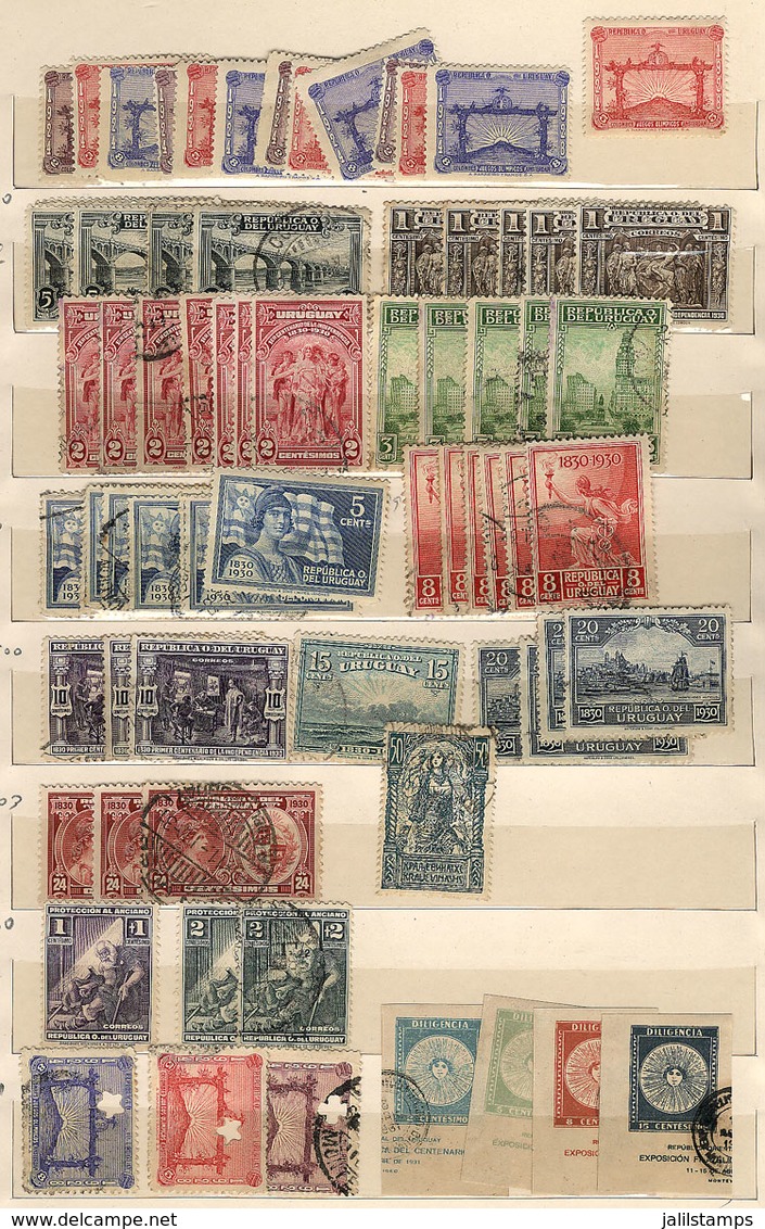 URUGUAY: Large Stockbook With SEVERAL THOUSANDS STAMPS Organized By Date Of Issue, Including Many Very Handsome And Them - Uruguay