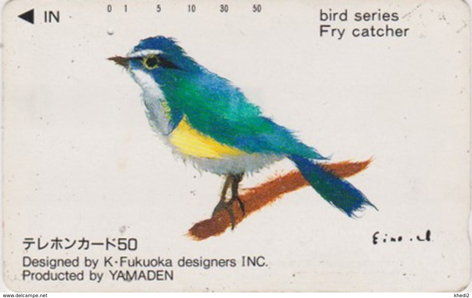 Rare TC Japon / 110-011 - Animal - SERIE OISEAU - GOBEMOUCHE ** ONE PUNCH ** - FLYCATCHER BIRDJapan Phonecard - 4450 - Sperlingsvögel & Singvögel