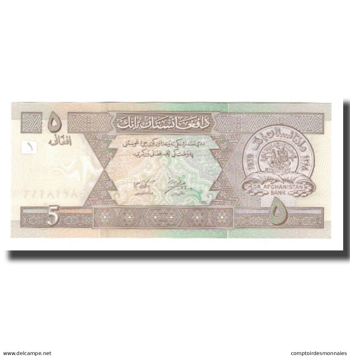 Billet, Afghanistan, 5 Afghanis, 2002, KM:66a, NEUF - Afghanistan