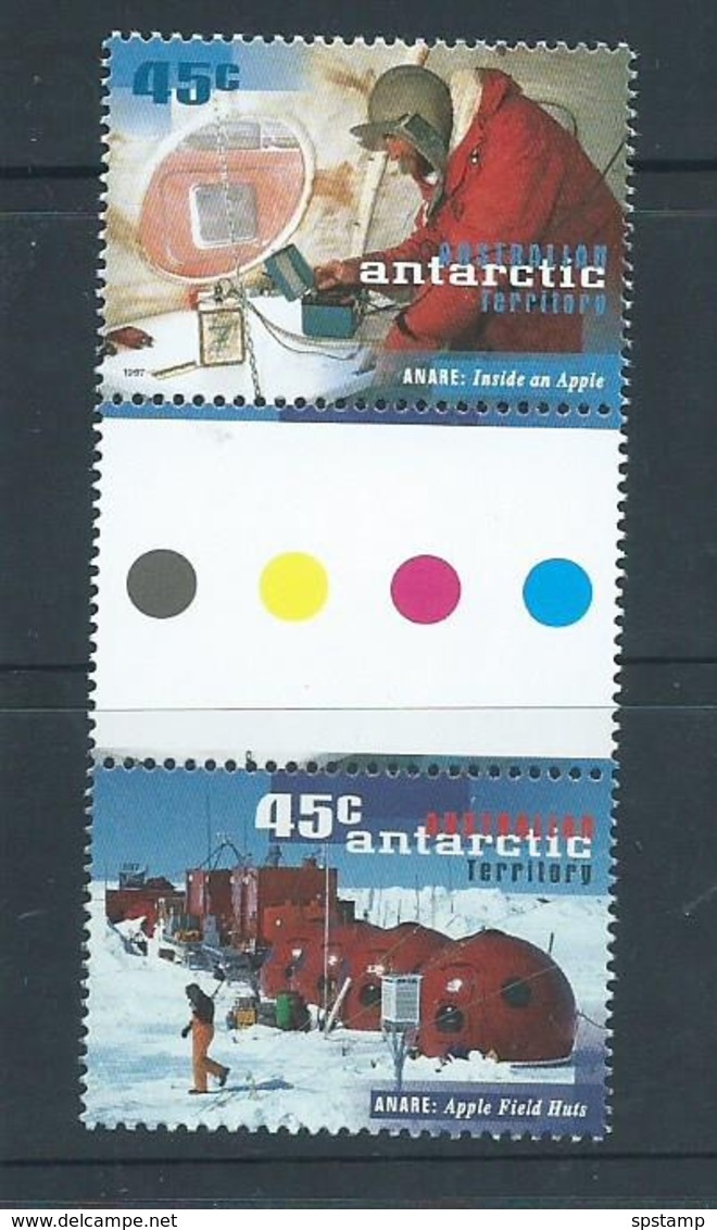 Australian Antarctic Territory 1997 ANARE Research 45c Gutter Pair MNH - Unused Stamps