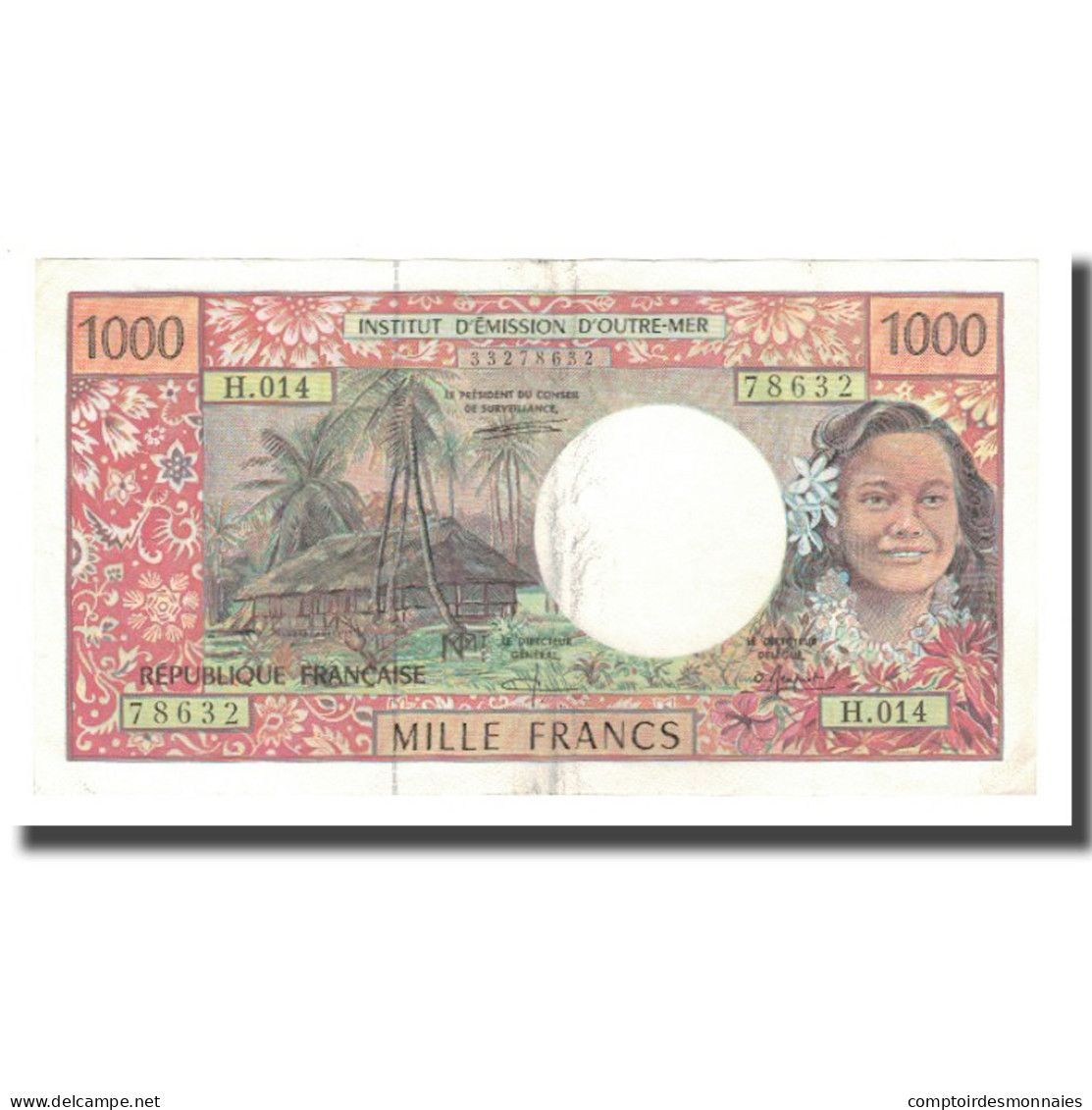 Billet, Tahiti, 1000 Francs, Undated (1971-85), KM:27A, SUP - Papeete (Polynésie Française 1914-1985)