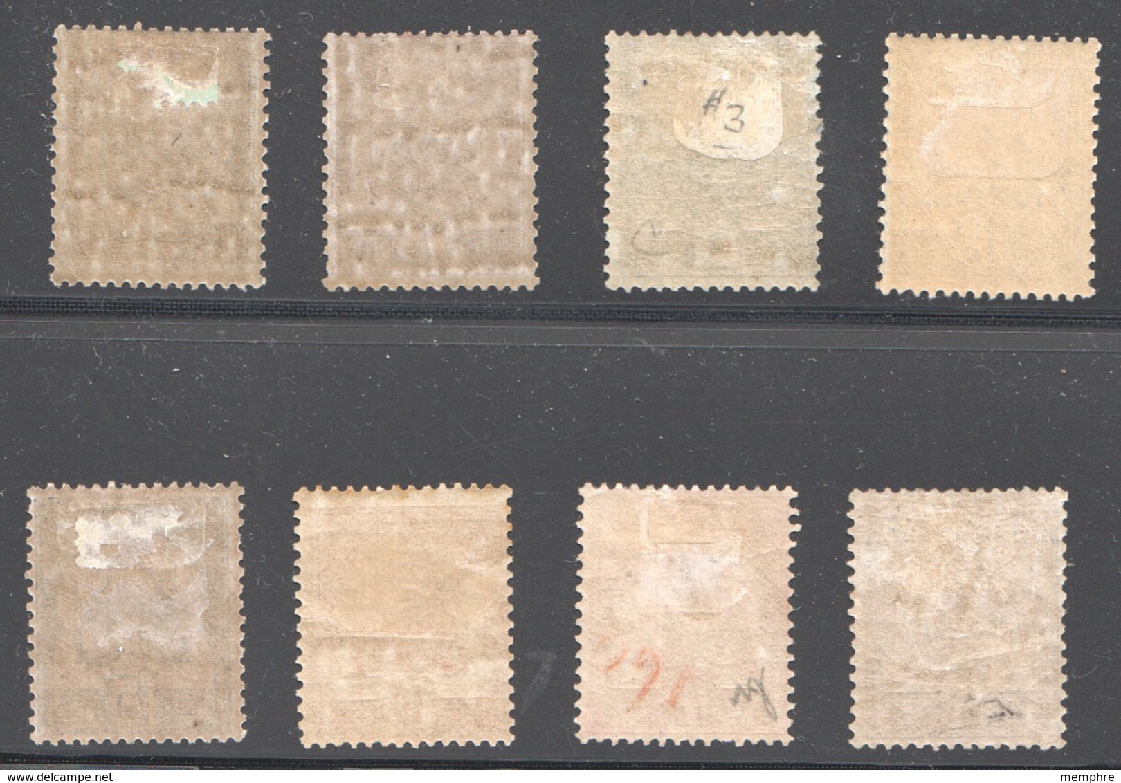 Superbe Série 1- 8 Charnières Très Légères * - Unused Stamps