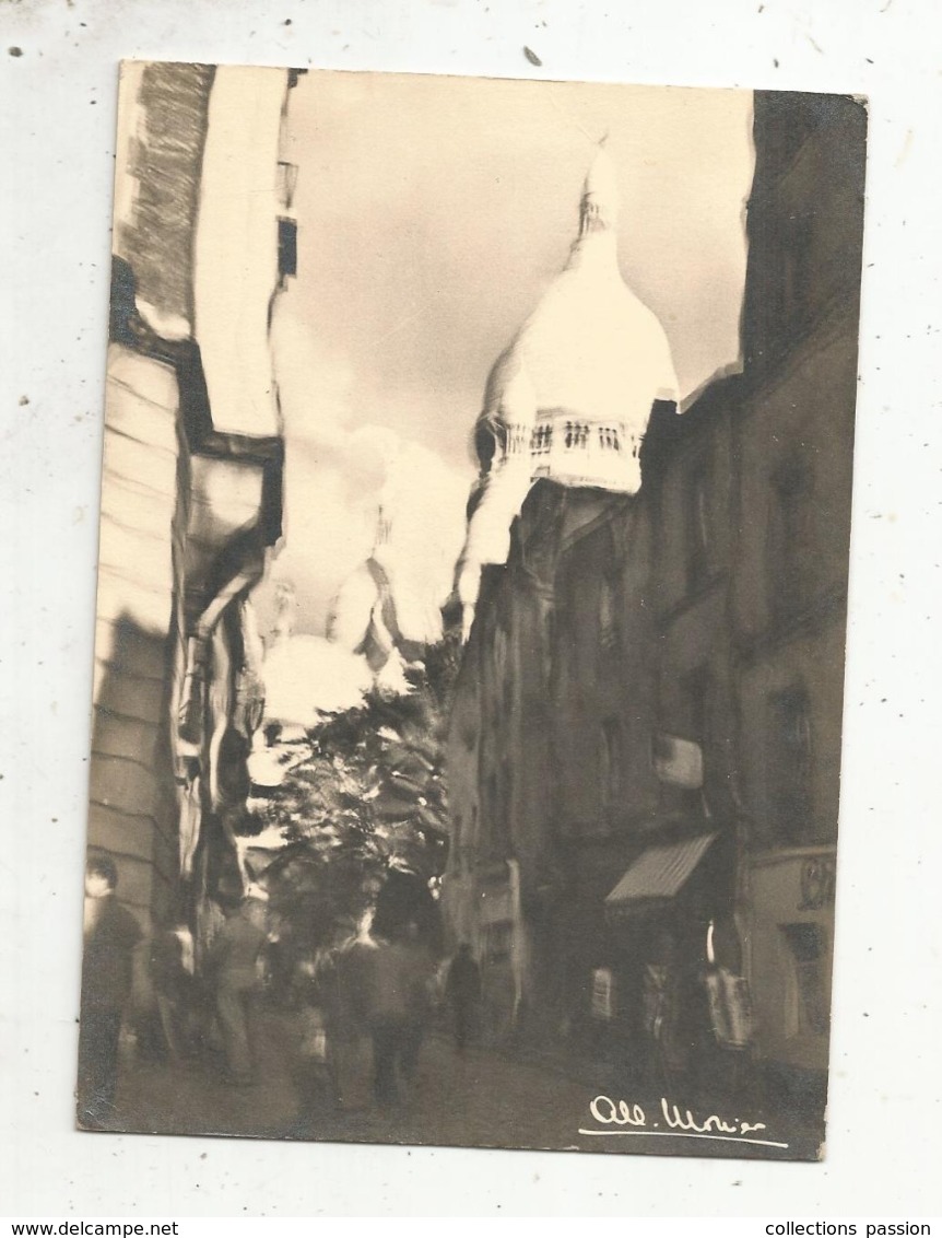 Cp, Photographe ,Albert MONIER ,MONTMARTRE Mystique, Voyagée1963 - Monier