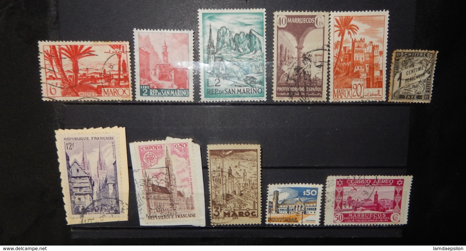 A191 SAINT MARIN LOT OF 11 DIFFERENT STAMPS - Other & Unclassified