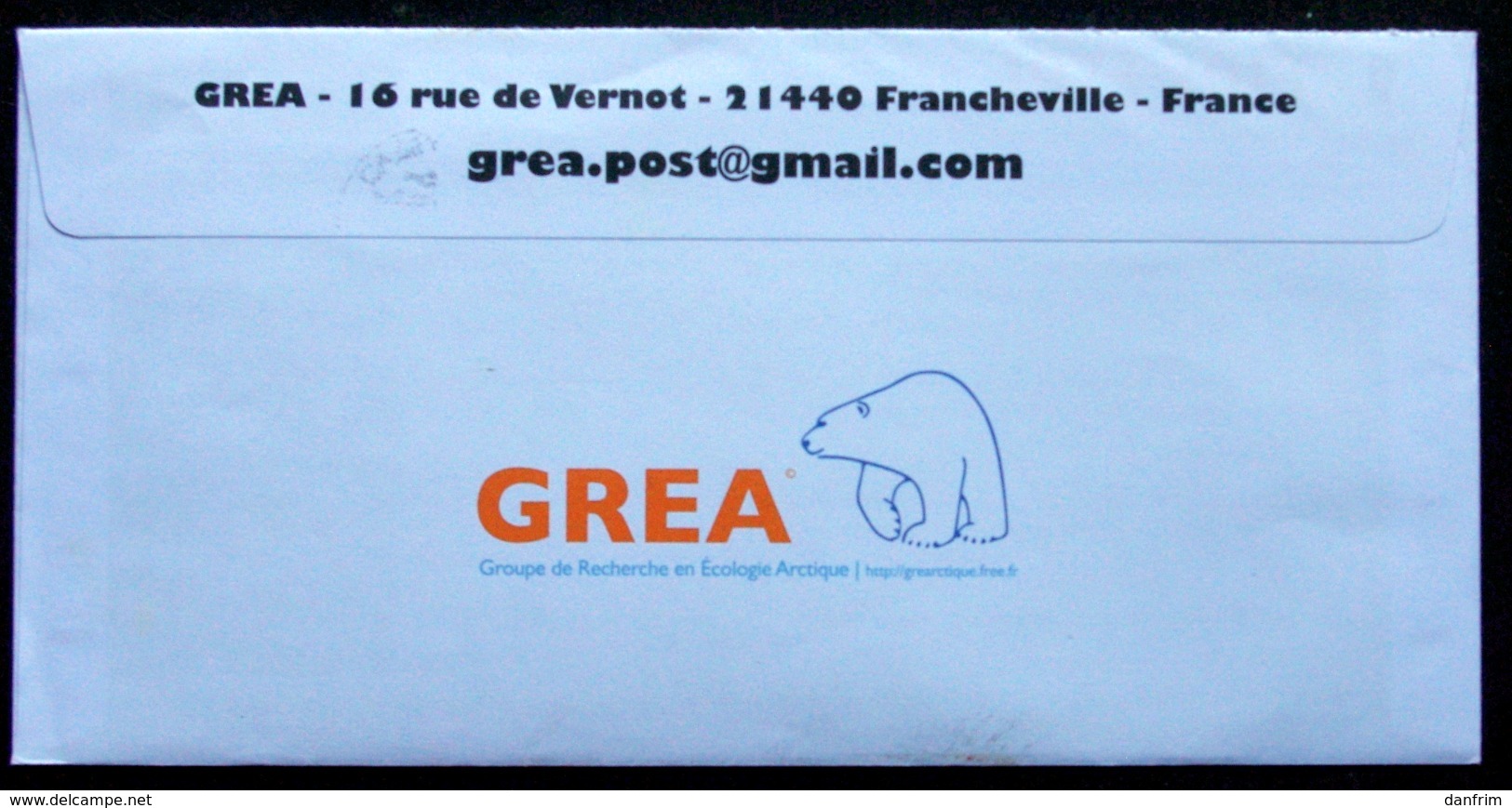 Greenland 2013 Special Cover "GREA" With Franking Label Sent To Denmark ( LOT 3601 ) - Brieven En Documenten