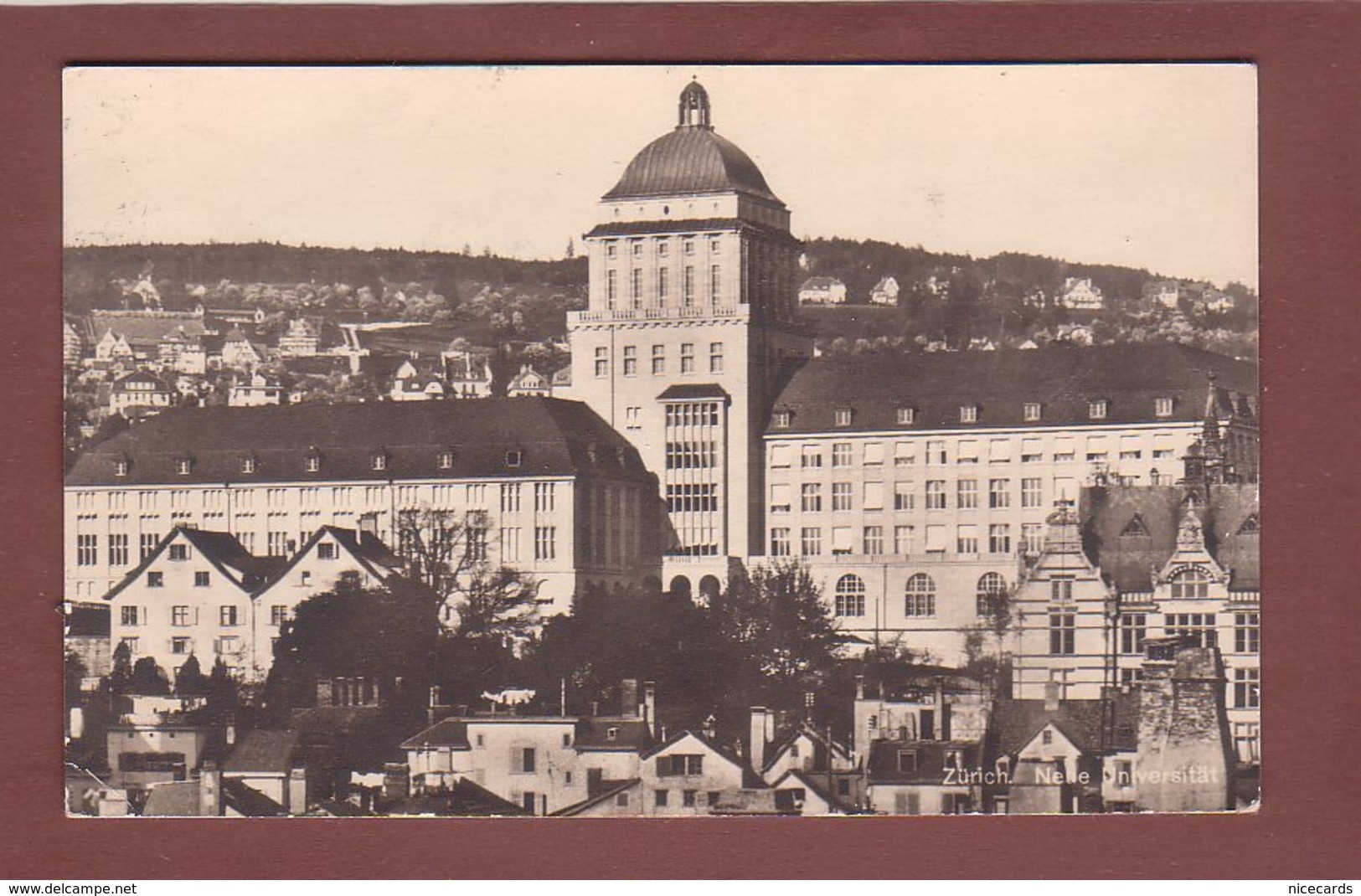 ZÜRICH - Neue Universität - Oblitération REGIONAL Yverdon-Sainte-Croix - Zürich