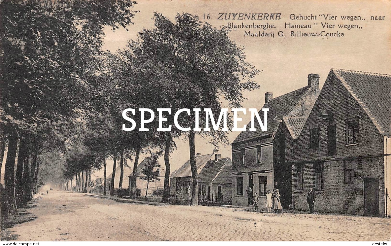 16 Gehucht "Vier Wegen" Naar Blankenberghe - Zuienkerke - Zuienkerke