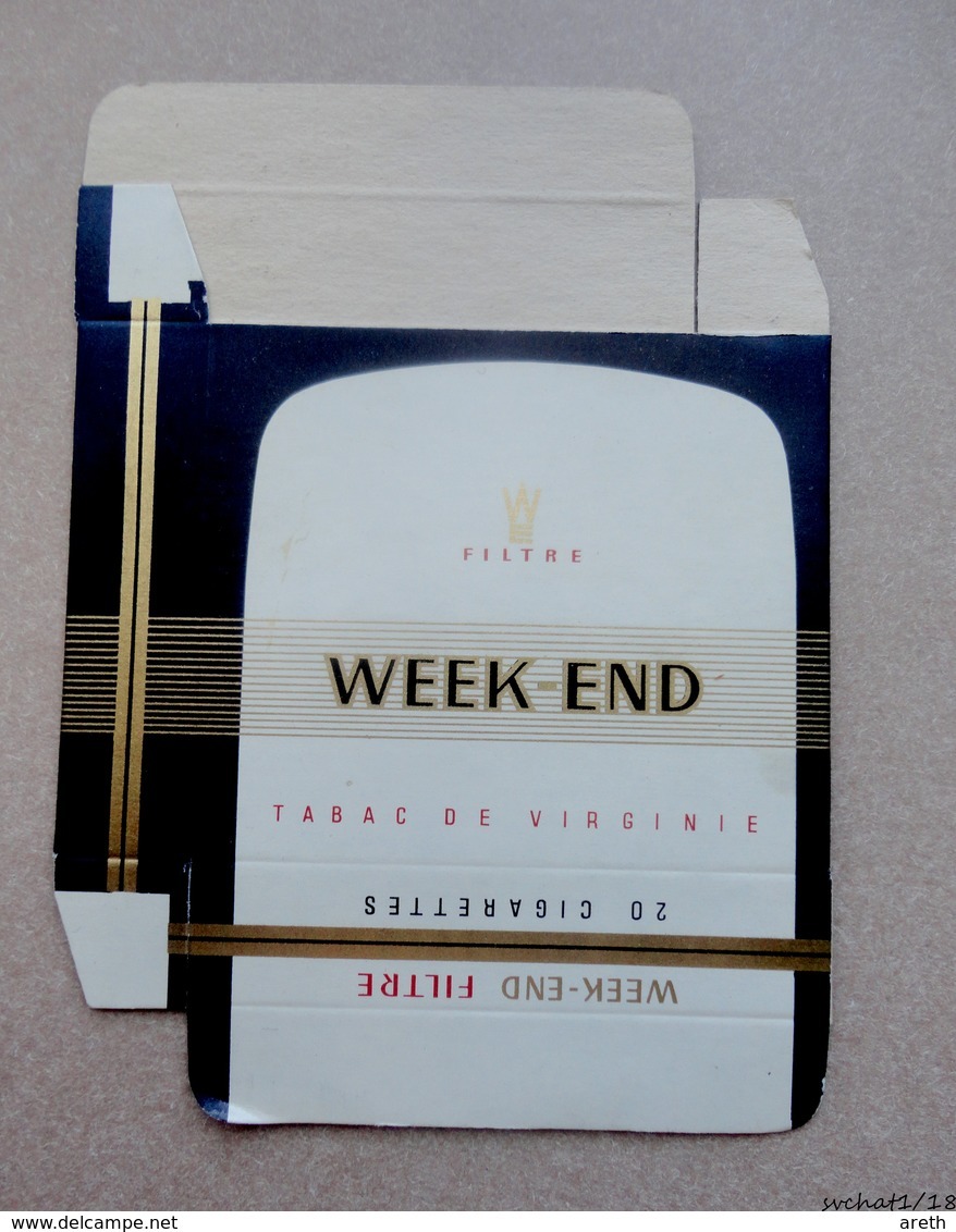 Etui Carton:  Cigarettes WEEK END - Jamais Utilisé - Etuis à Cigarettes Vides