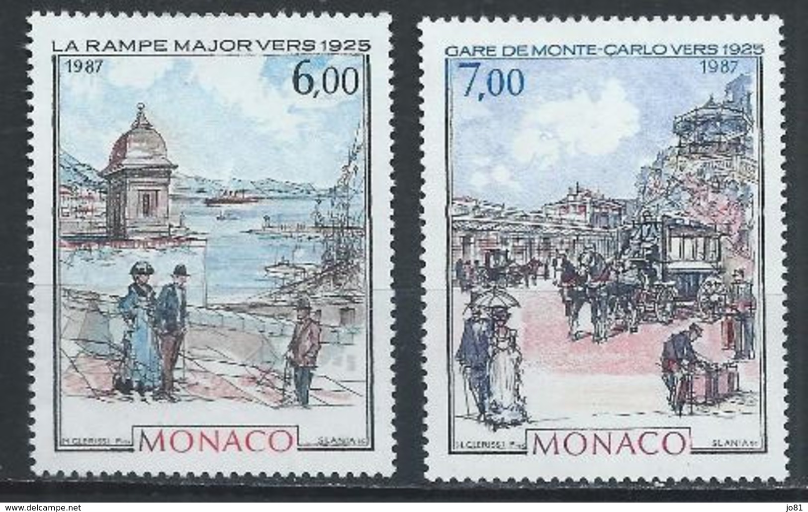 Monaco YT 1611-1612 XX / MNH Art Peinture - Unused Stamps