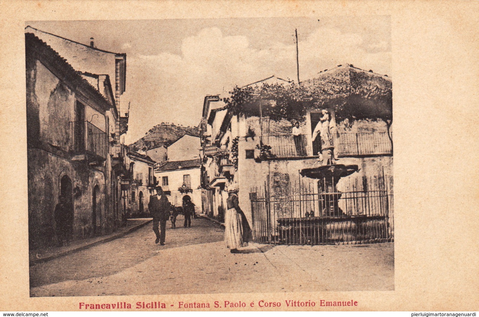 12419 - Francavilla Di Sicilia - Fontana S.Paolo E Corso Vittorio Emanuele F - Messina