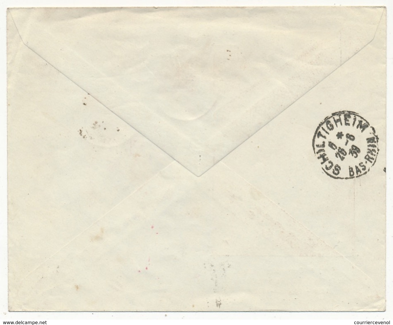 FRANCE - Enveloppe Et Carte Avec Cachet "5eme Centenaire Cathédrale De Strasbourg"  24/6/1939 - Cachets Commémoratifs