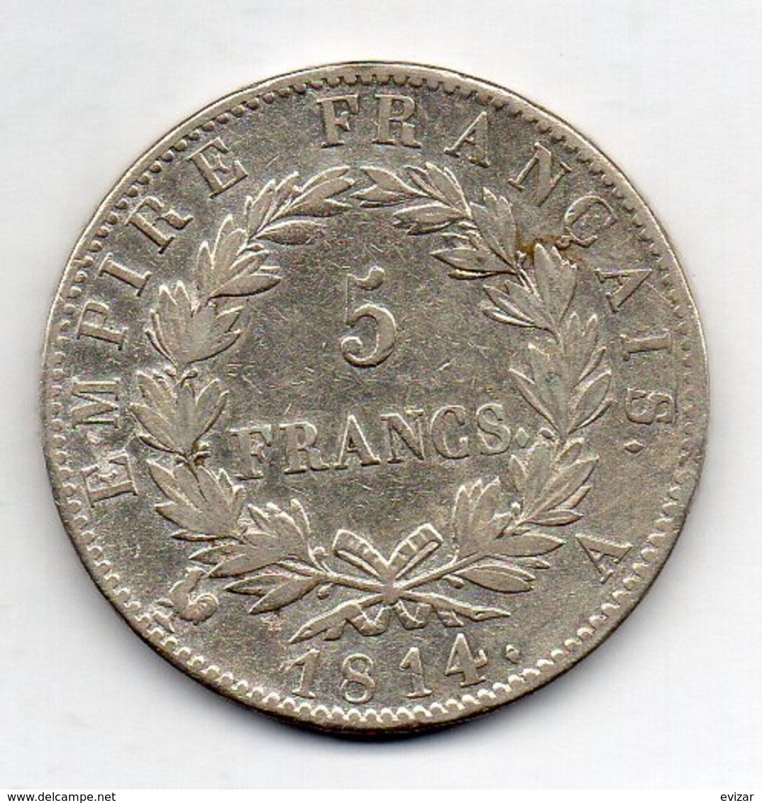 FRANCE, 5 Francs, 1814, Silver, KM #694.1 - Altri & Non Classificati