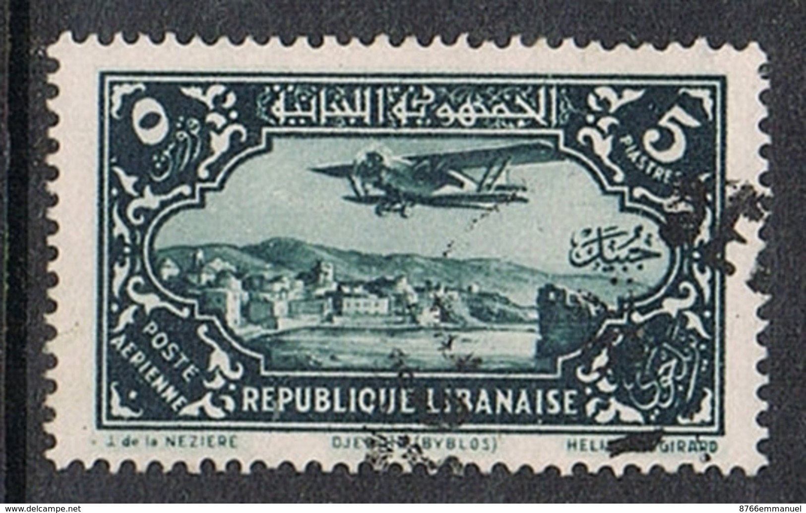 GRAND LIBAN AERIEN N°43 - Luftpost