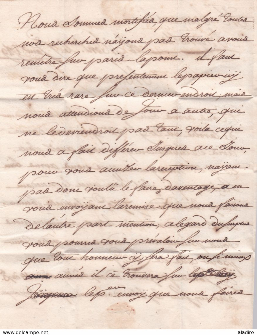 1749 - Marques postale de Montauban & manuscrite, Tarn et  Garonne sur LAC de 3 pages vers Brignolle, Brignoles, Var