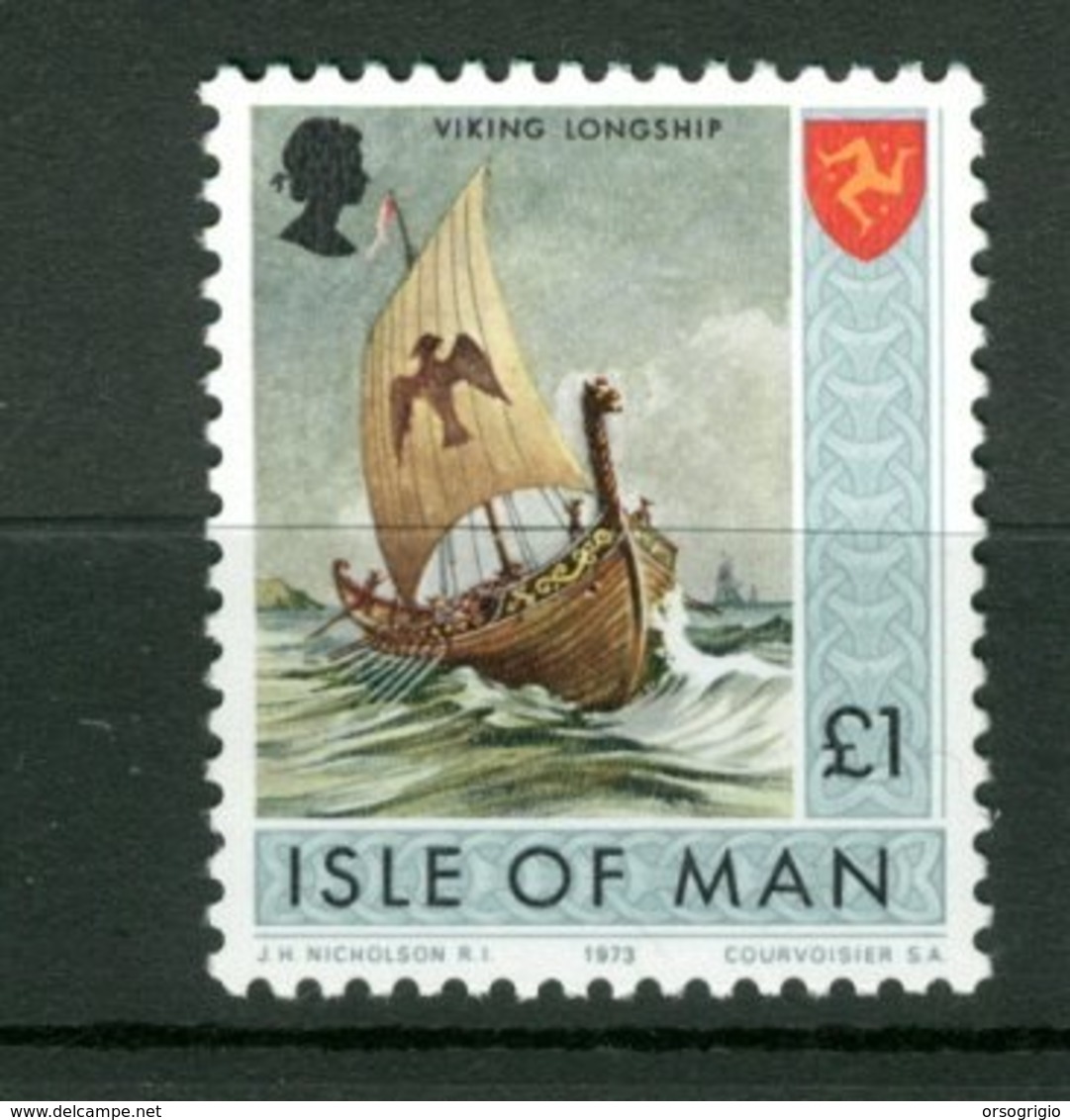 ISLE OF MAN - MNH - PERFETTI -  VIKING LONGSHIP  DRAKKAR - Bateaux