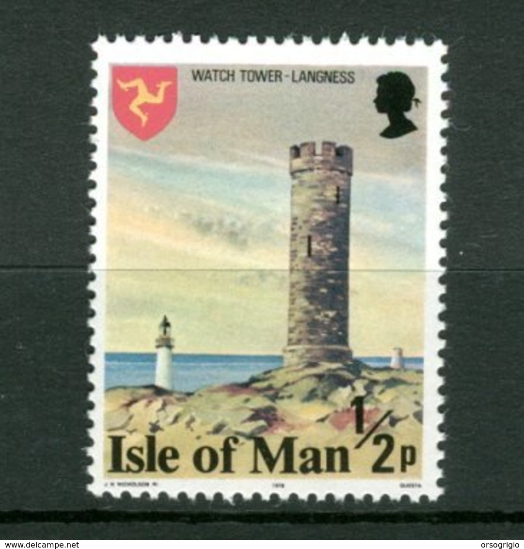 ISLE OF MAN - MNH - PERFETTI -  FARO LIGHTHOUSE - LANGNESS - Fari