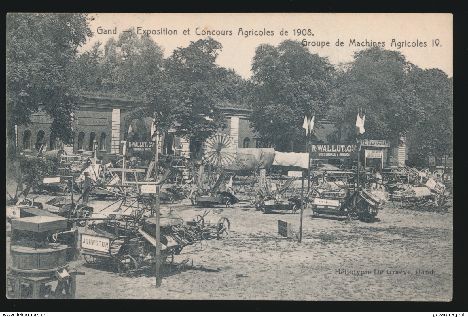 GENT   EXPOSTION ET CONCOURS AGRICOLES DE 1908  - GROUPE DE MACHINES AGRICOLES IV - Gent