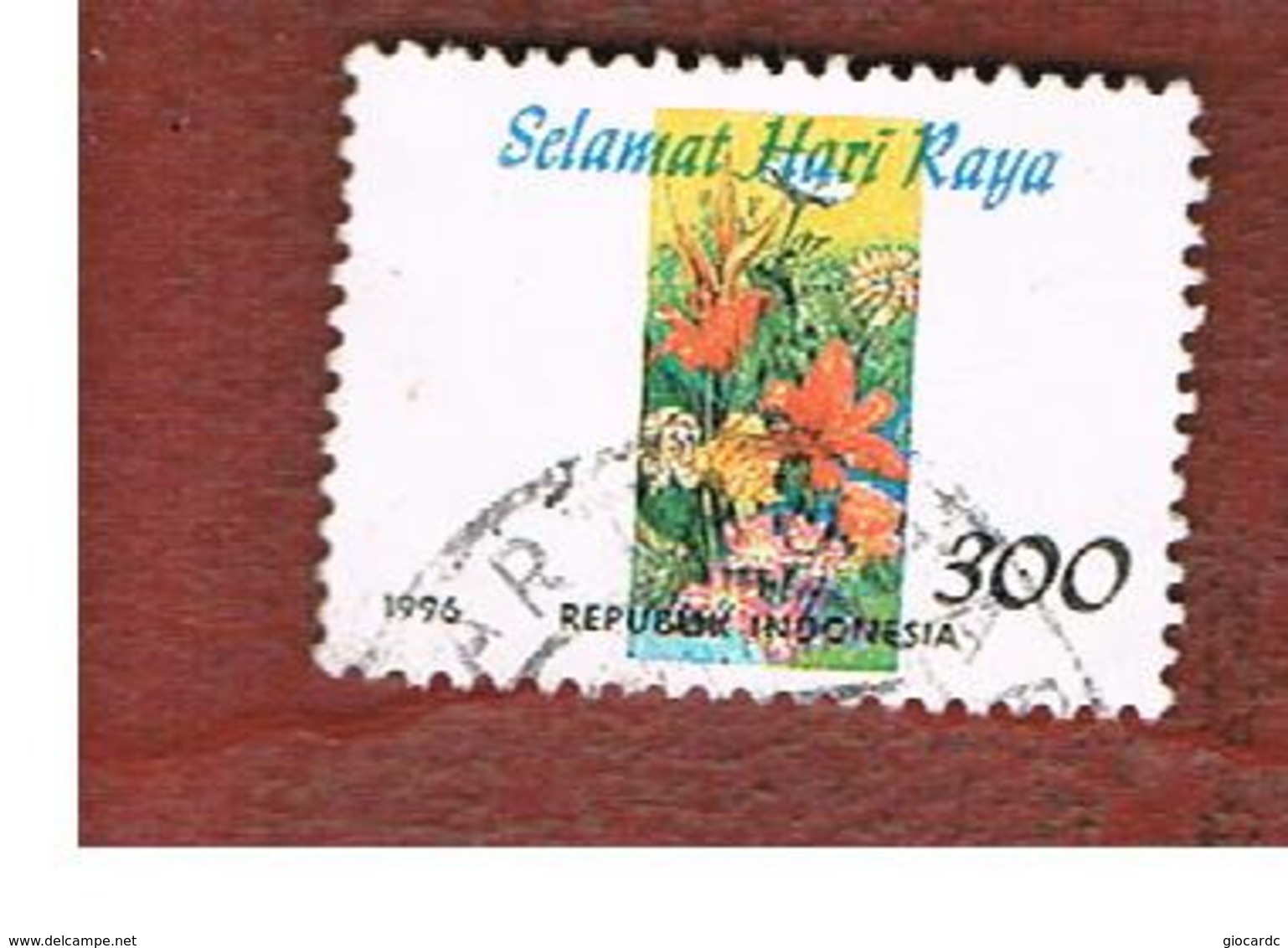 INDONESIA   - SG 2221 -  1996  GREETING  STAMPS: FLOWERS   - USED ° - Indonesia