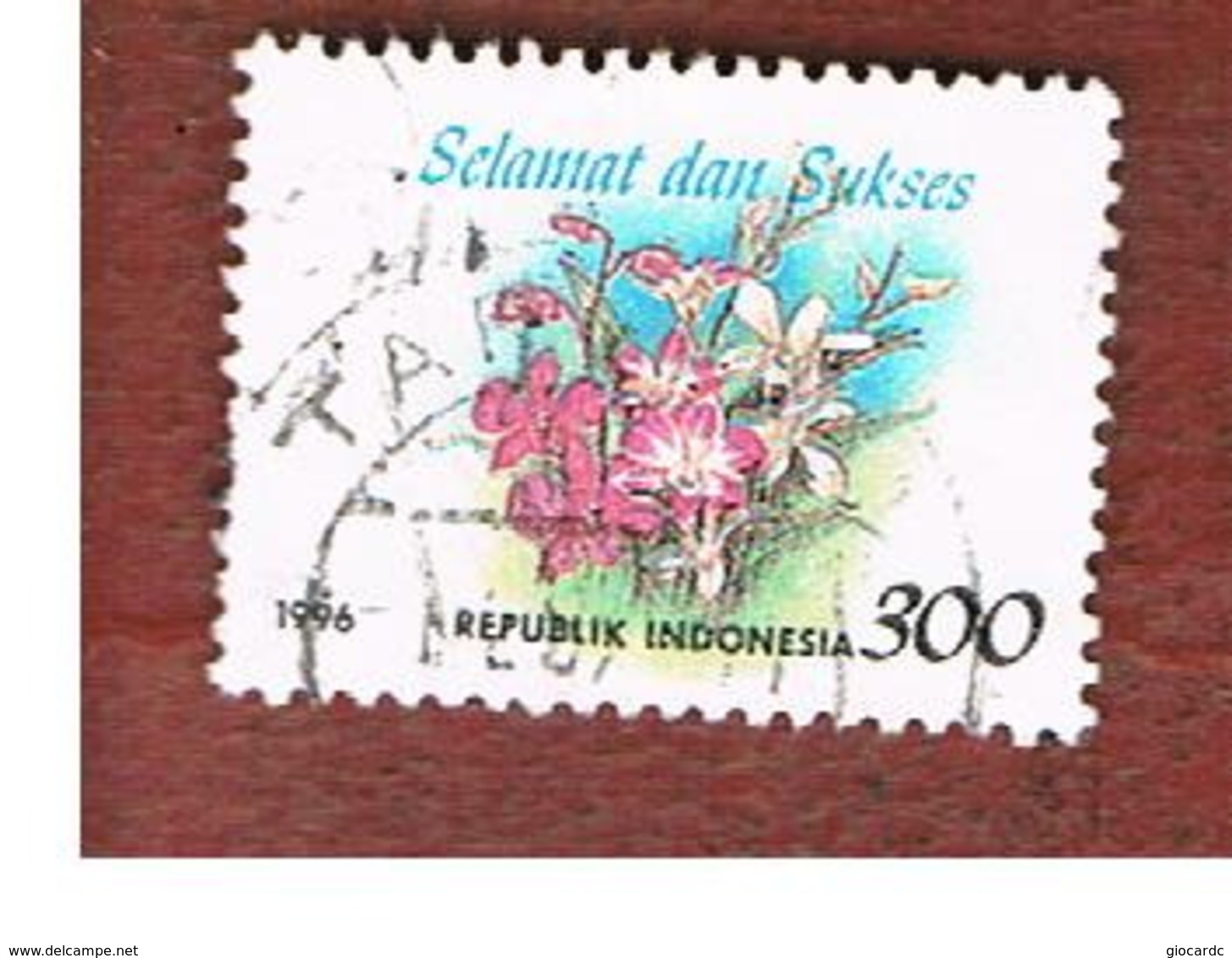 INDONESIA   - SG 2234 -  1996  GREETING  STAMPS: ORCHIDS   - USED ° - Indonesia