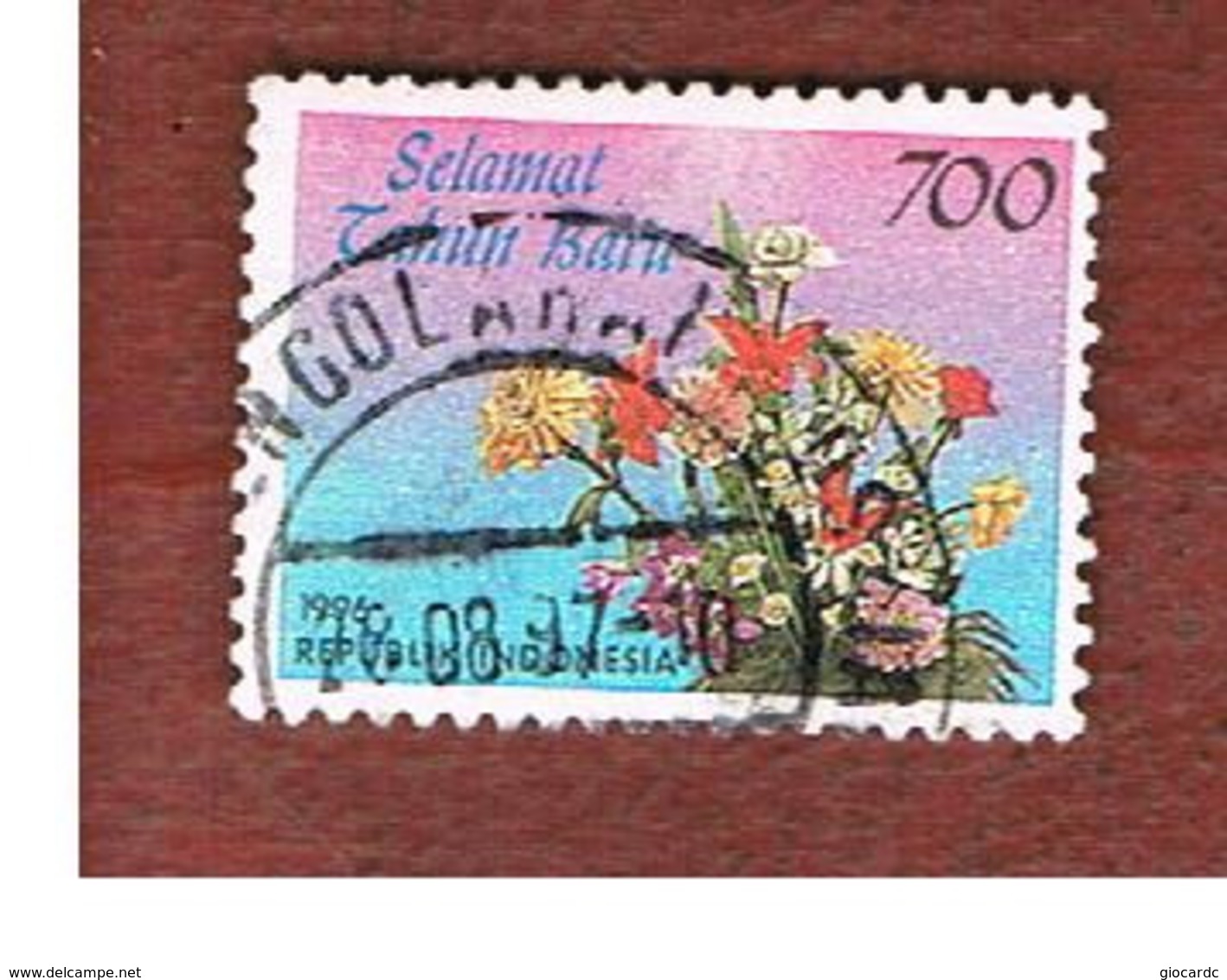 INDONESIA   - SG 2274 -  1996  GREETING STAMPS: FLOWERS 700  - USED ° - Indonesia