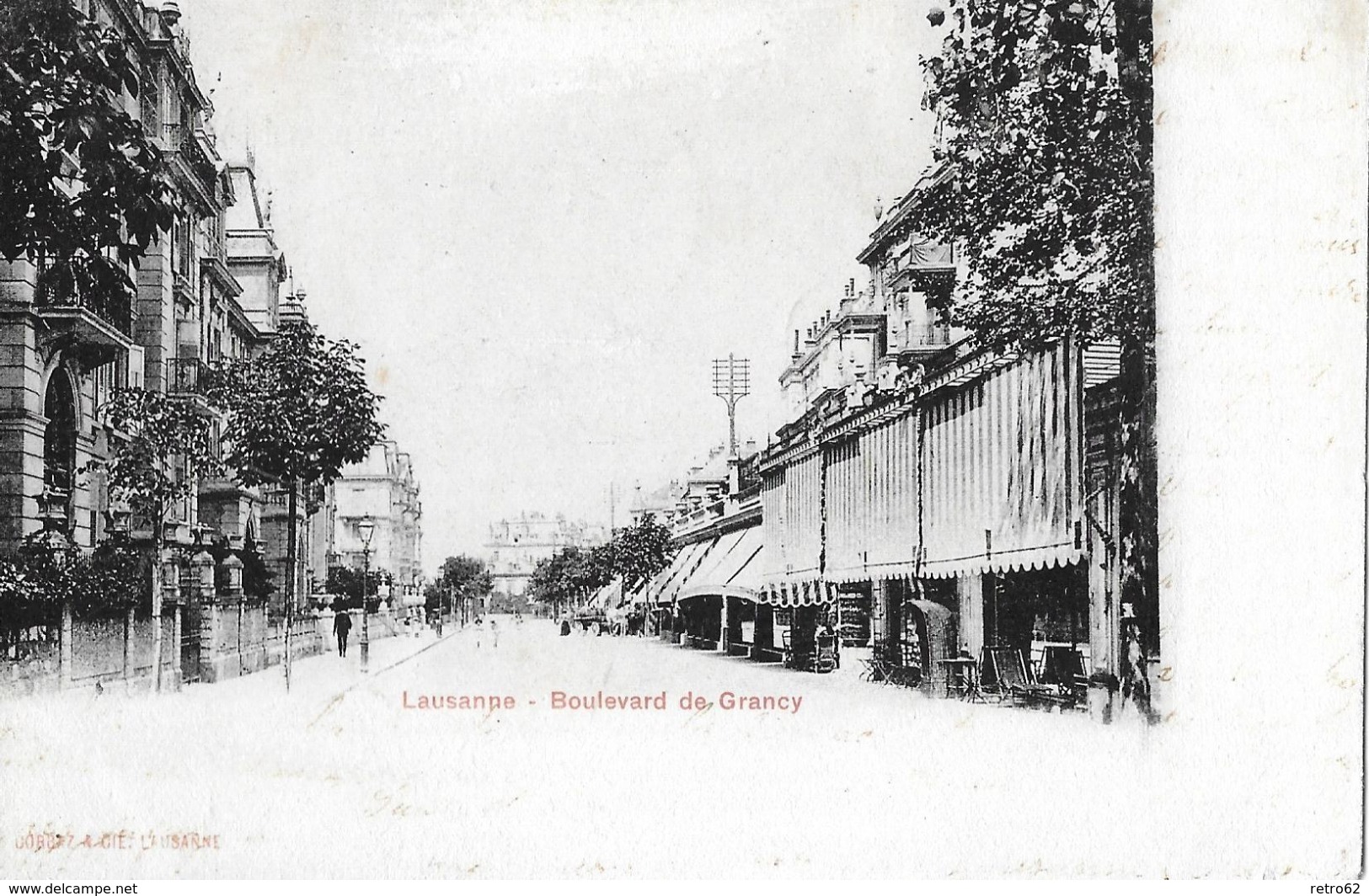 LAUSANNE → Boulevard De Grancy Anno 1901 - Grancy