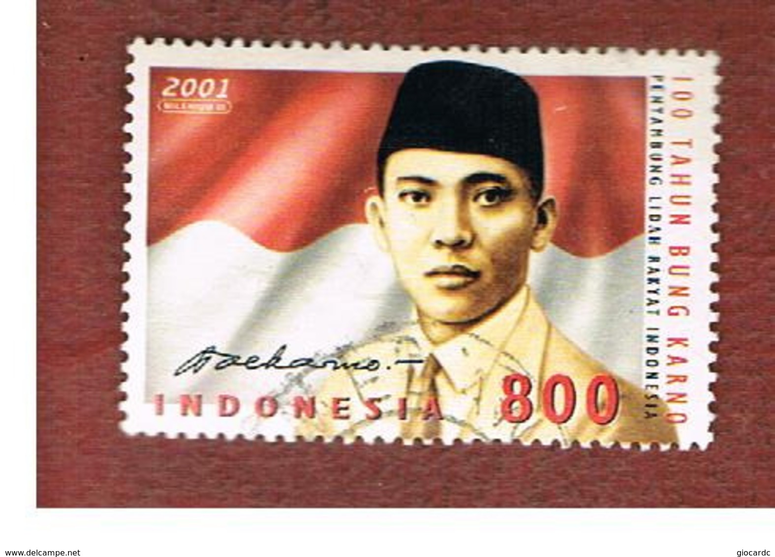 INDONESIA   - SG 2728    -    2001  AHMED SUKARNO BIRTH CENTENARY  - USED ° - Indonesia