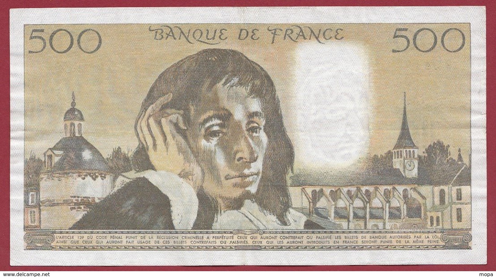 500 Francs "Pascal" Du 03/02/1977.C---F/TTB+--ALPH-C.69 - 500 F 1968-1993 ''Pascal''