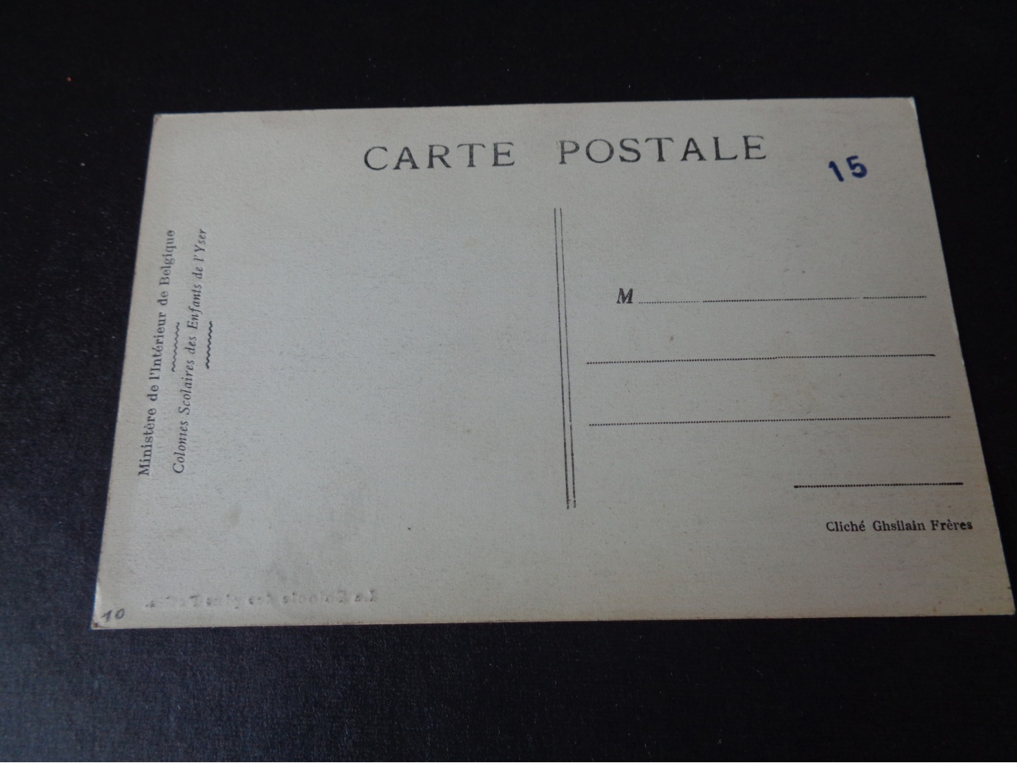 Belgique  België  ( 949 )  Ministère De L' Intérieur De Belgique - Colonies Scolaires Des Enfants De L' Yser - Altri & Non Classificati