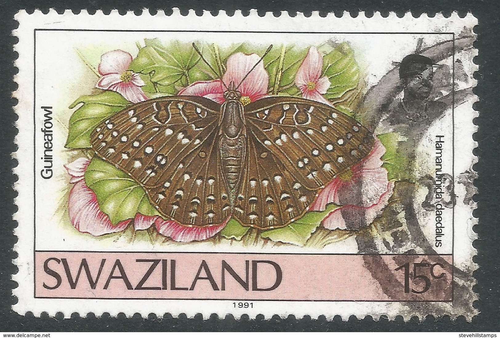 Swaziland. 1992 Butterflies (2nd Series). 15c Used. SG 608 - Swaziland (1968-...)
