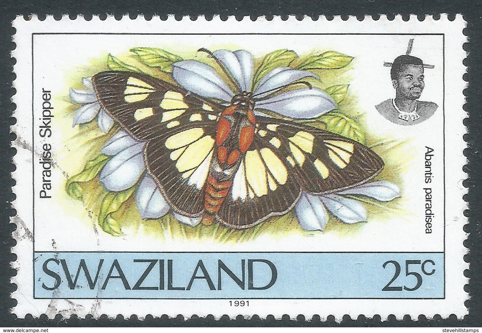 Swaziland. 1992 Butterflies (2nd Series). 25c Used. SG 610 - Swaziland (1968-...)