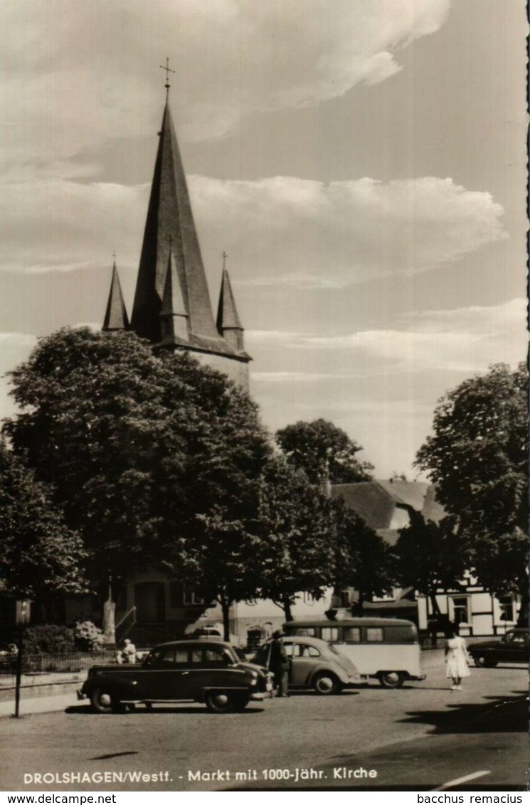 DROLSHAGEN/WESTFALEN  Markt Mit 1000-jähr.Kirche Paul Volpert - Das Haus Der Geschenke - Olpe
