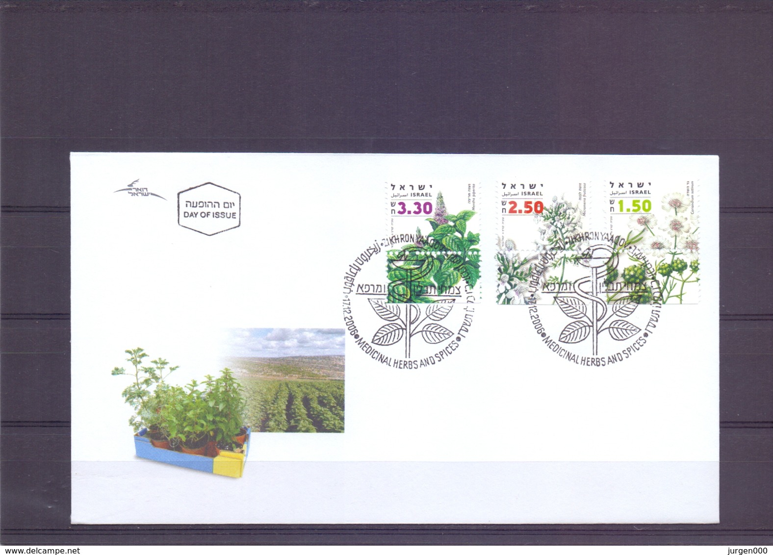 Israel - FDC - Medicinal Herbs And Spices - 17/12/2006   (RM14719) - Medicinal Plants