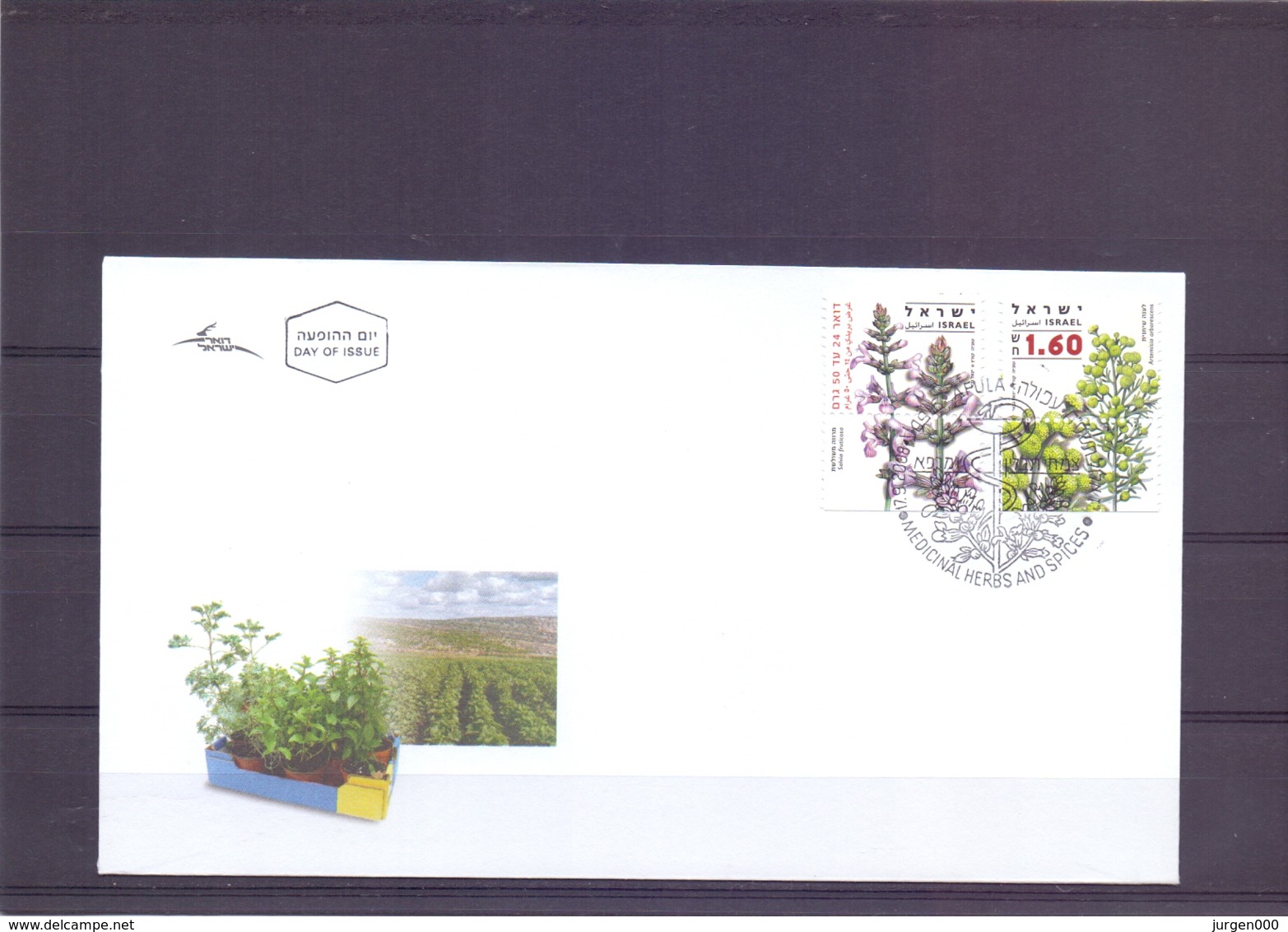 Israel - FDC -  Medicinal Herbs And Spices - 17/9/2008   (RM14734) - Plantes Médicinales