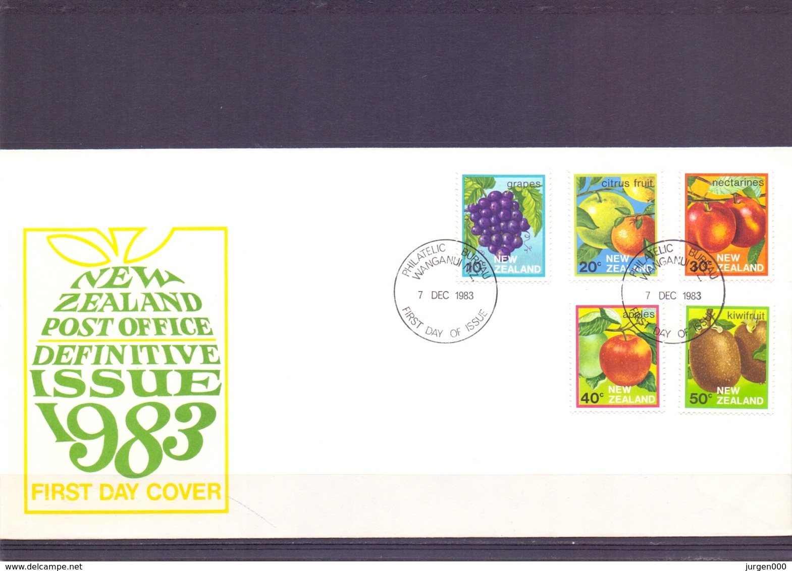 New Zealand - FDC - 7/12/1983     (RM15193) - Fruits