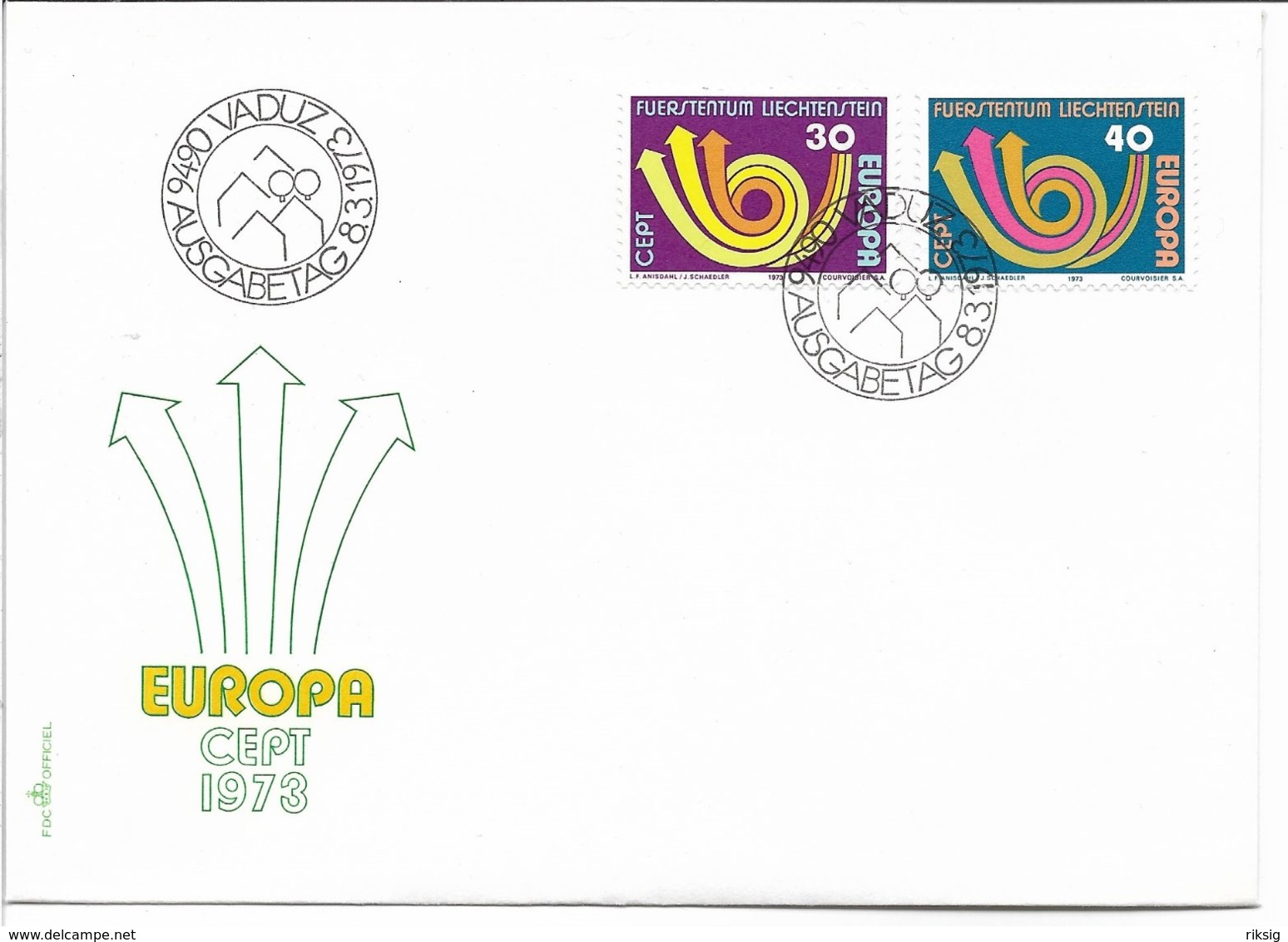 Europa - Cept. 1973  Liectenstein. H-1407 - 1973