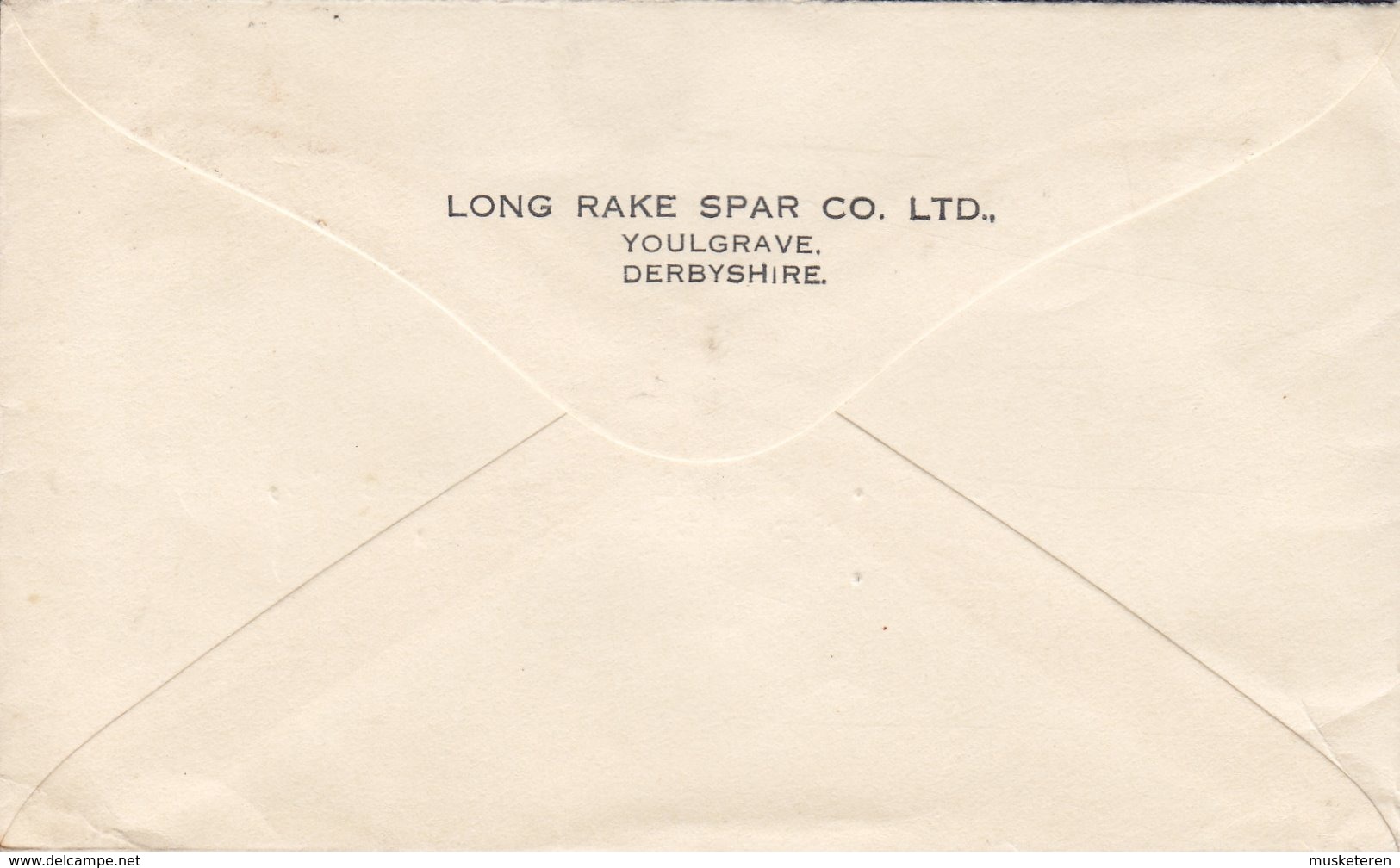 Great Britain LONG RAKE SPAR Co., YOULGRAVE Derbyshire 1933 Cover Brief LÜBECK Germany 2p. & ½p. GV. Stamps - Briefe U. Dokumente