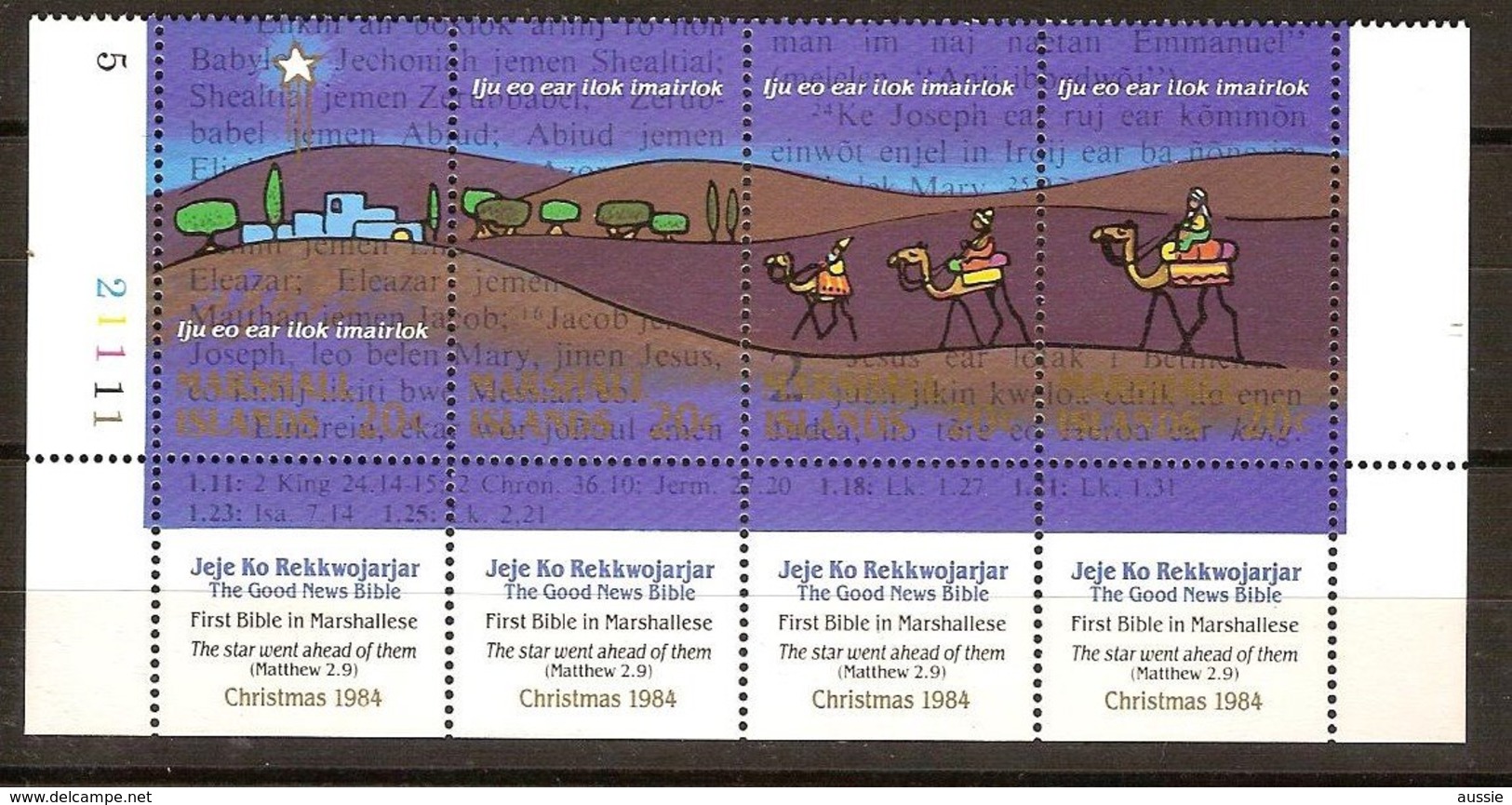 Marshall Islands 1984 Yvertn° 59-62 *** MNH Cote 3,20 € Noël Christmas Kerstmis - Marshall