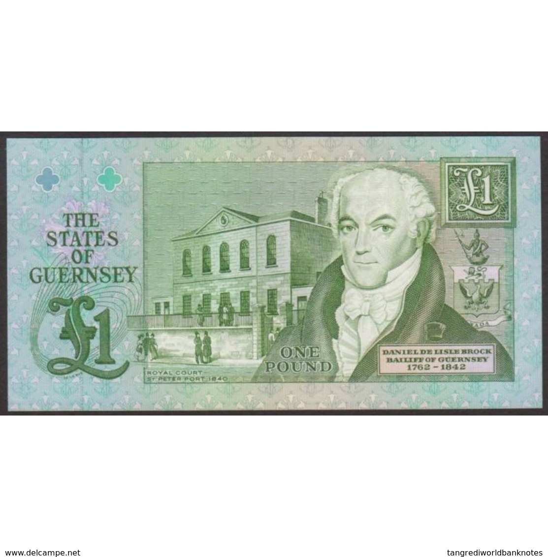 TWN - GUERNSEY 52c - 1 Pound 2002-2009 Prefix T - Signature: Clark UNC - Guernesey