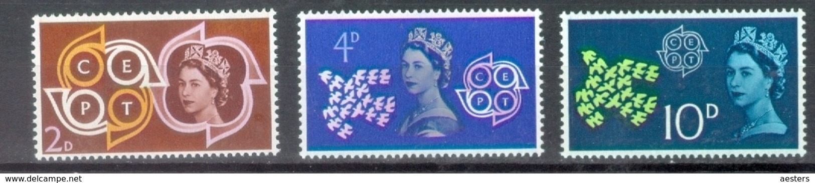 United Kingdom 1961; Europa Cept, Michel 346-348.** (MNH) - 1961