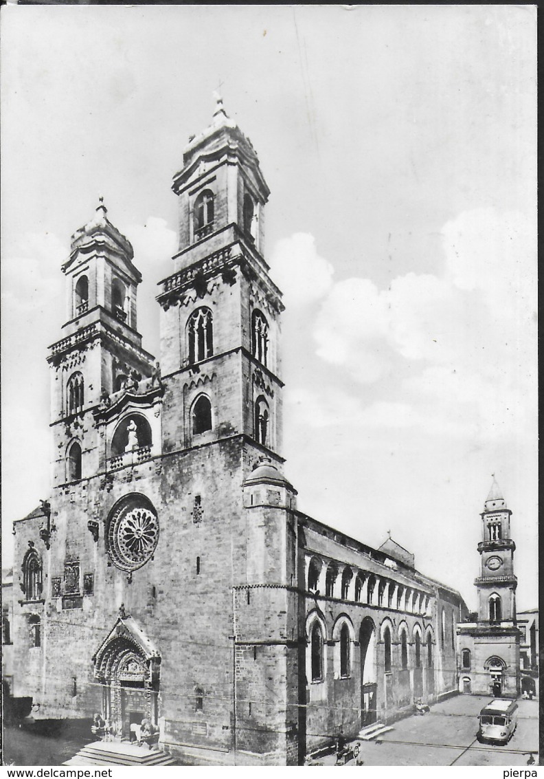 PUGLIA - ALTAMURA - CATTEDRALE - VIAGGIATA 1967 DA ALTAMURE - ANNULLO A TARGHETTA "APPLICATE IL CODICE" - Altamura