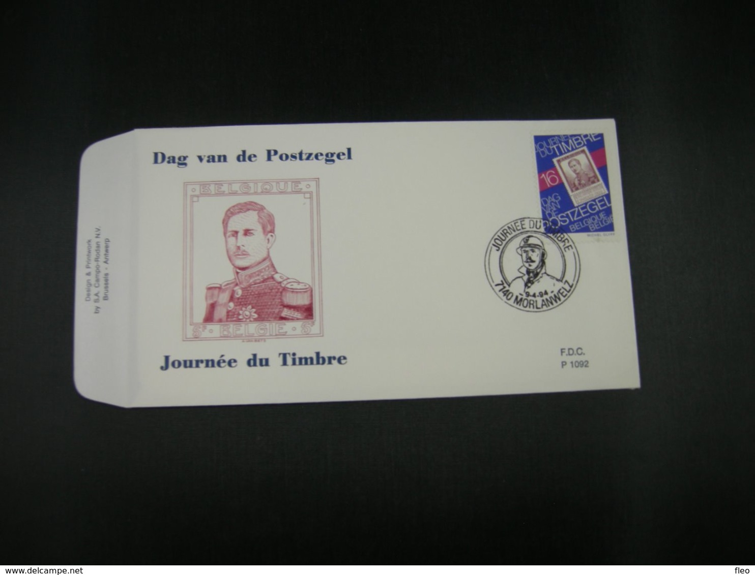 BELG.1994 2550 FDC (Morlanwelz) : " Journée Du Timbre / Dag Van De Postzegel " - 1991-2000