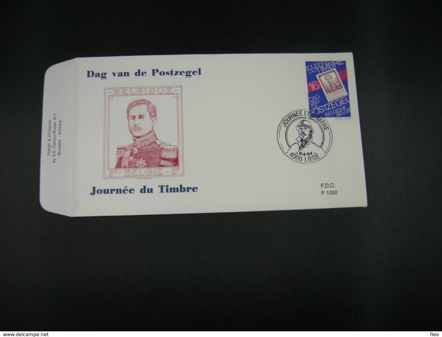 BELG.1994 2550 FDC (Liege) : " Journée Du Timbre / Dag Van De Postzegel " - 1991-2000