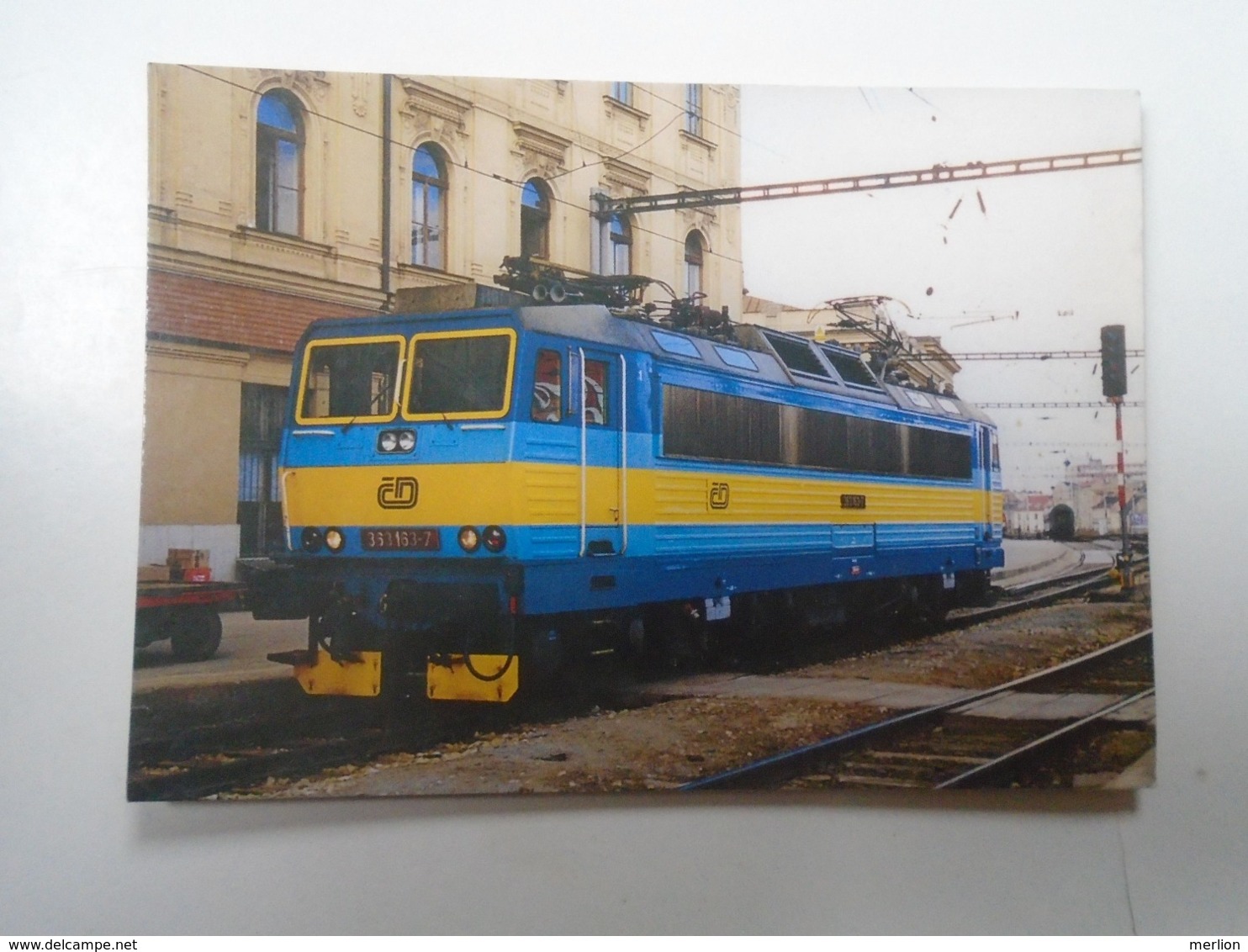 D168415 Train - Railway Station - Bahnhof  - Gare -  Hungarian Postcard  - Czechia  CD  BRNO  Station - Treni